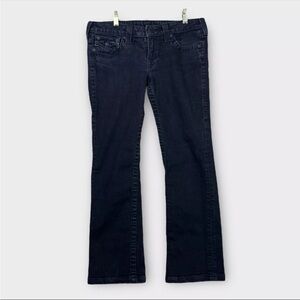 Vtg True Religion Jeans Billy Big T Women's 31x29 Black Y2K Preppy Designer EUC